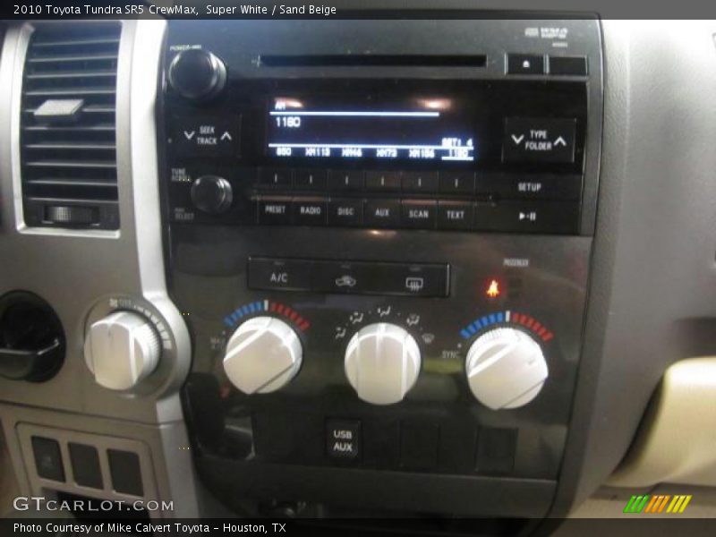 Super White / Sand Beige 2010 Toyota Tundra SR5 CrewMax
