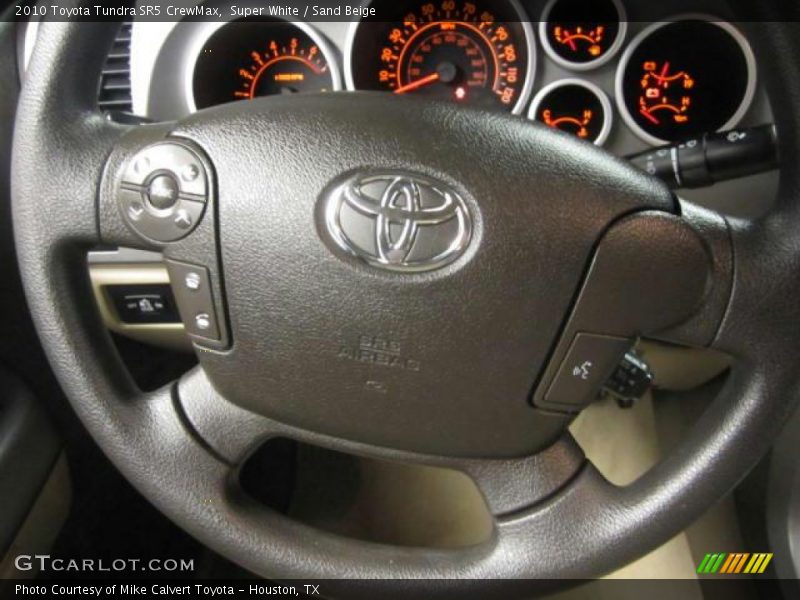 Super White / Sand Beige 2010 Toyota Tundra SR5 CrewMax