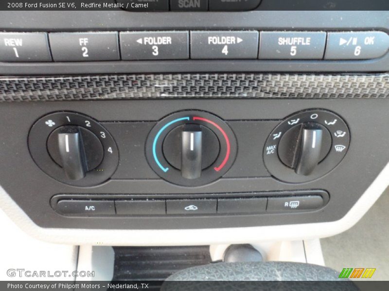 Redfire Metallic / Camel 2008 Ford Fusion SE V6
