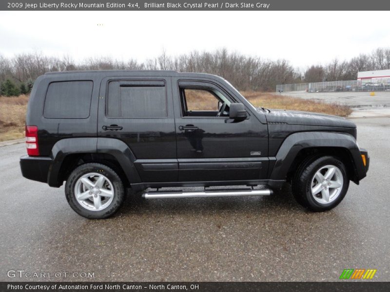 Brilliant Black Crystal Pearl / Dark Slate Gray 2009 Jeep Liberty Rocky Mountain Edition 4x4