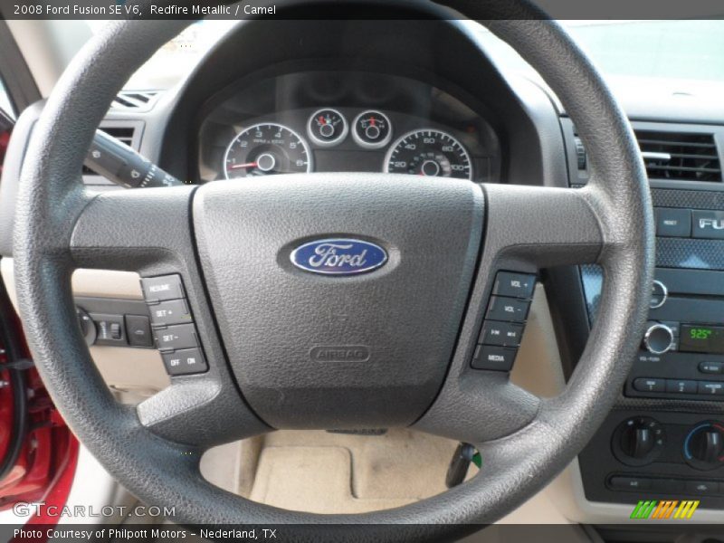 Redfire Metallic / Camel 2008 Ford Fusion SE V6