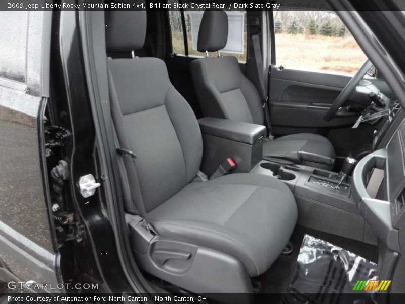 Brilliant Black Crystal Pearl / Dark Slate Gray 2009 Jeep Liberty Rocky Mountain Edition 4x4