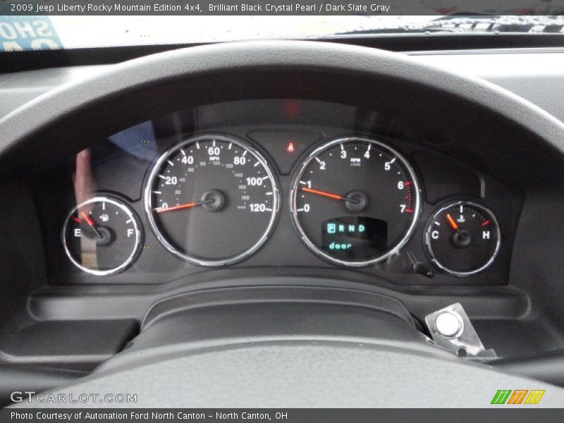 Brilliant Black Crystal Pearl / Dark Slate Gray 2009 Jeep Liberty Rocky Mountain Edition 4x4