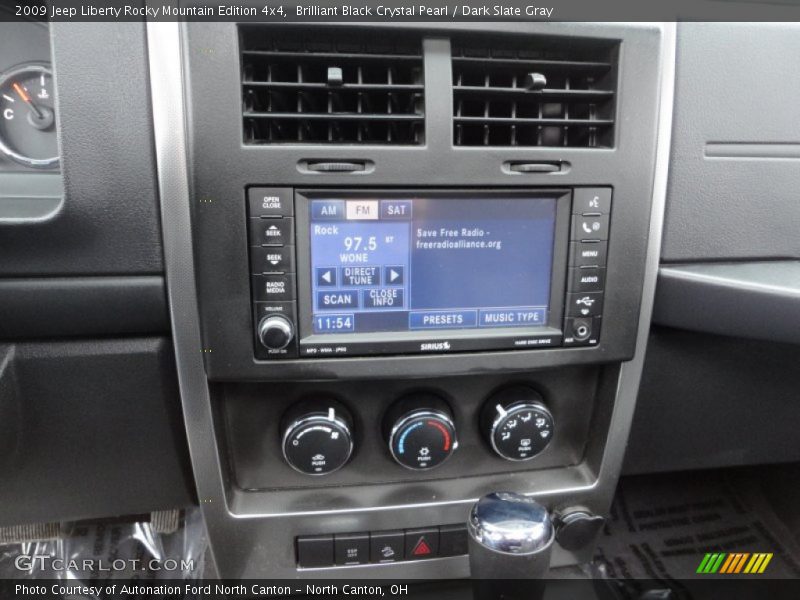 Brilliant Black Crystal Pearl / Dark Slate Gray 2009 Jeep Liberty Rocky Mountain Edition 4x4