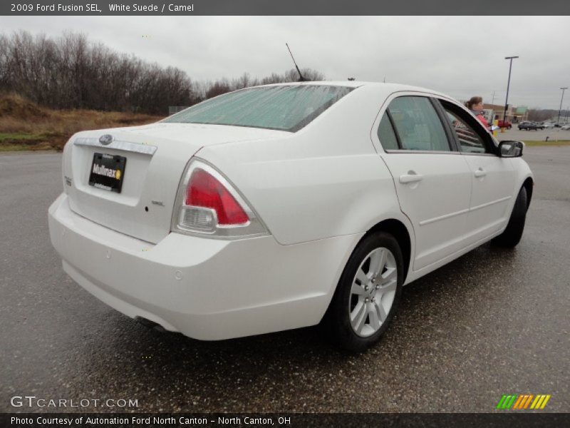 White Suede / Camel 2009 Ford Fusion SEL