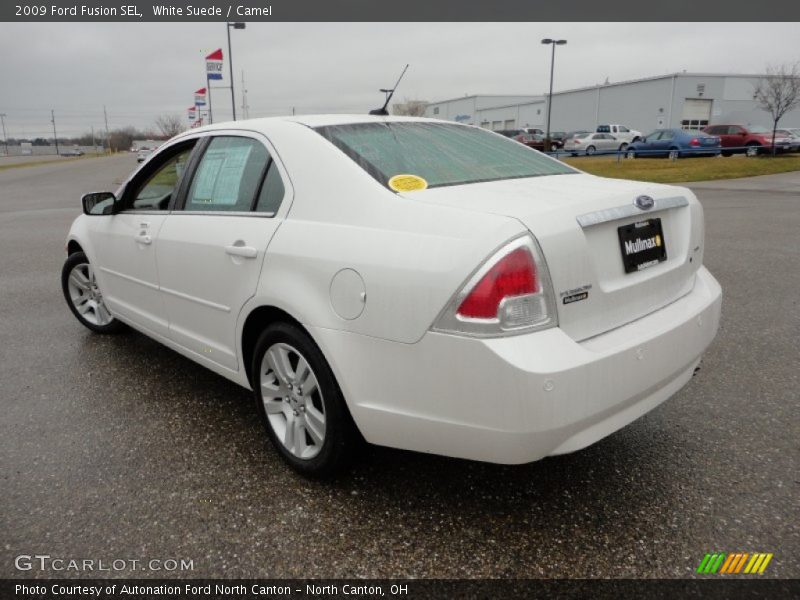 White Suede / Camel 2009 Ford Fusion SEL