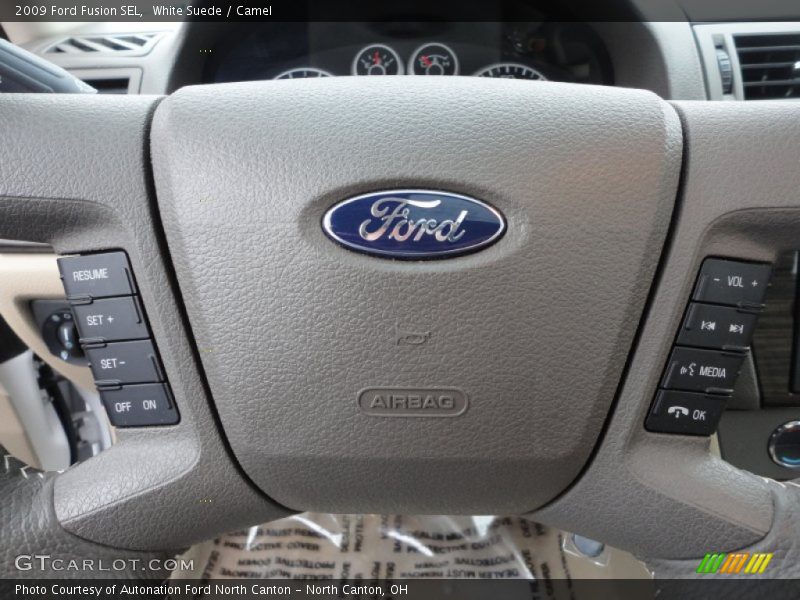 White Suede / Camel 2009 Ford Fusion SEL