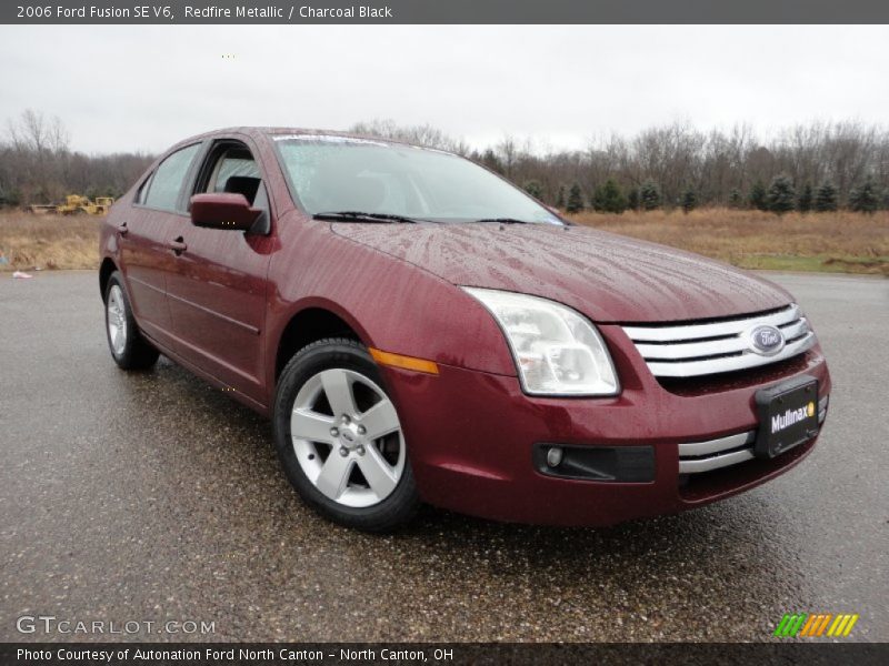 Redfire Metallic / Charcoal Black 2006 Ford Fusion SE V6
