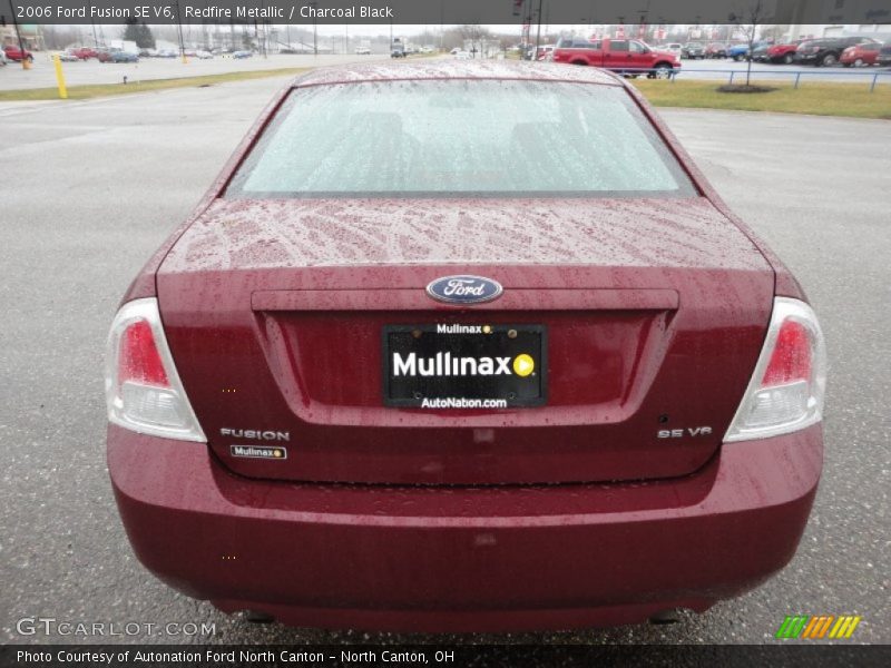 Redfire Metallic / Charcoal Black 2006 Ford Fusion SE V6
