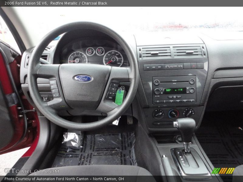 Redfire Metallic / Charcoal Black 2006 Ford Fusion SE V6
