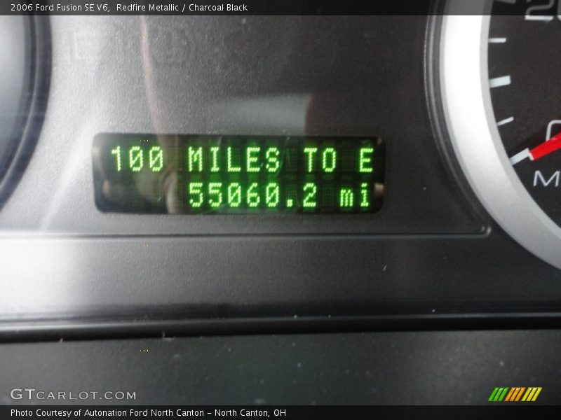 Redfire Metallic / Charcoal Black 2006 Ford Fusion SE V6