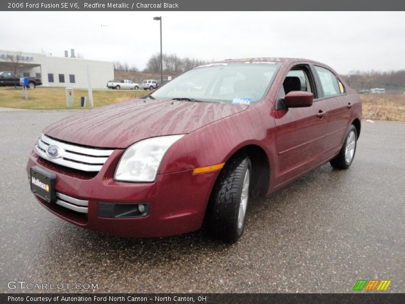 Redfire Metallic / Charcoal Black 2006 Ford Fusion SE V6