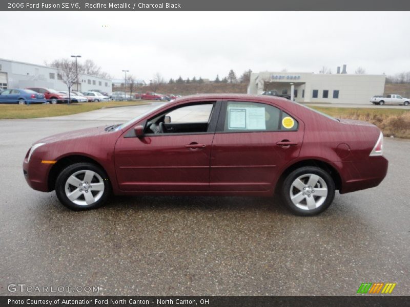 Redfire Metallic / Charcoal Black 2006 Ford Fusion SE V6
