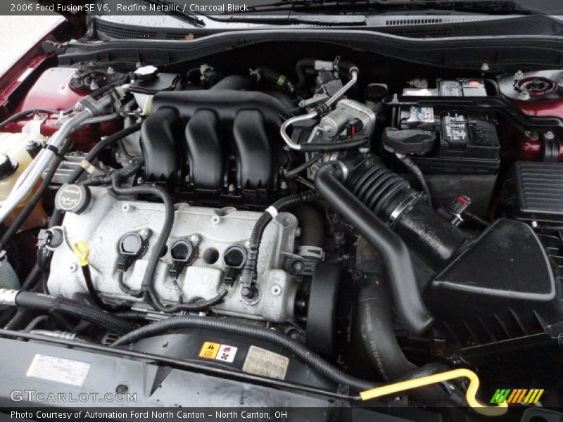 Redfire Metallic / Charcoal Black 2006 Ford Fusion SE V6