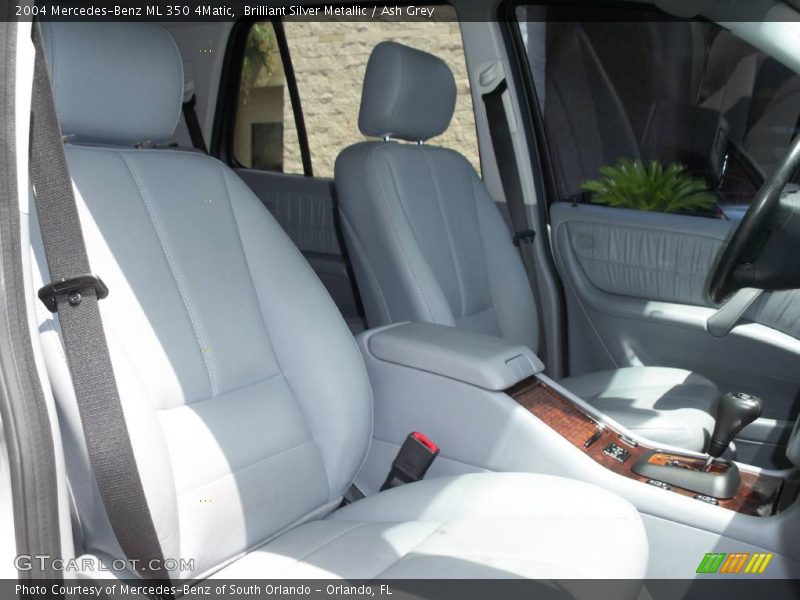 Brilliant Silver Metallic / Ash Grey 2004 Mercedes-Benz ML 350 4Matic