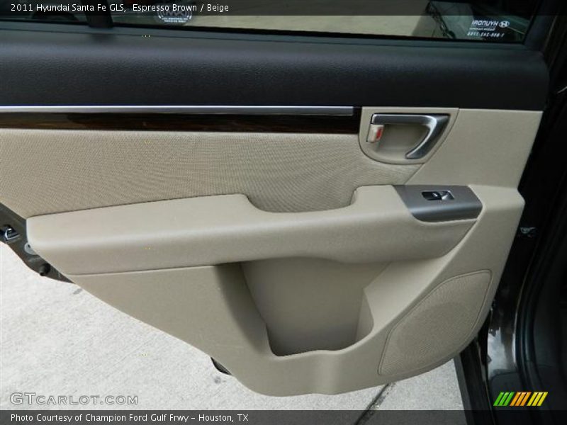 Espresso Brown / Beige 2011 Hyundai Santa Fe GLS