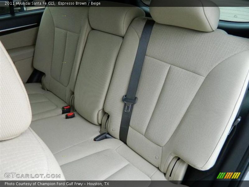 Espresso Brown / Beige 2011 Hyundai Santa Fe GLS