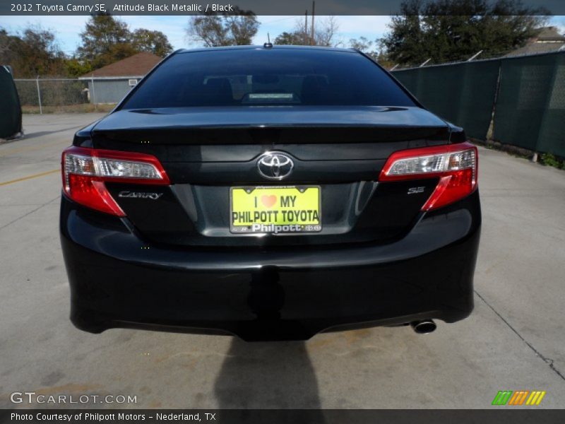 Attitude Black Metallic / Black 2012 Toyota Camry SE