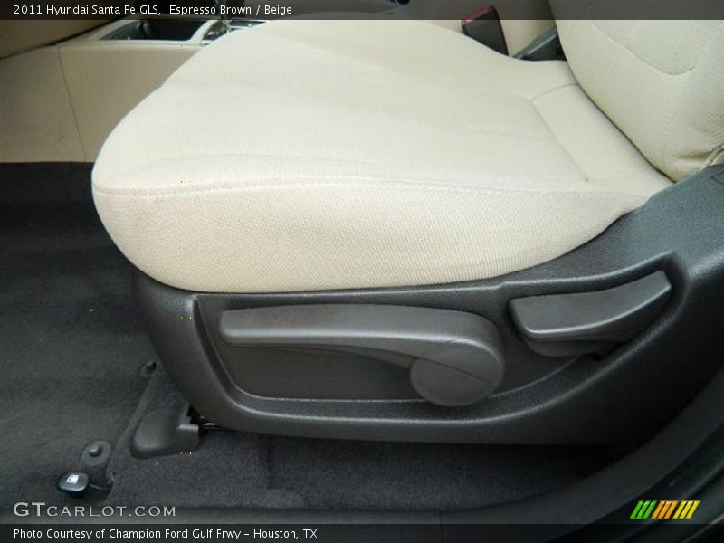Espresso Brown / Beige 2011 Hyundai Santa Fe GLS
