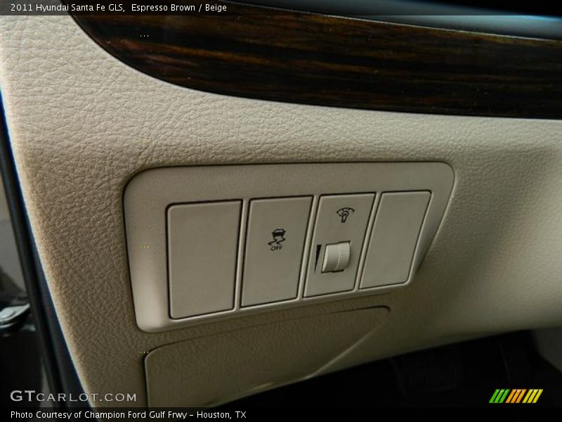 Espresso Brown / Beige 2011 Hyundai Santa Fe GLS