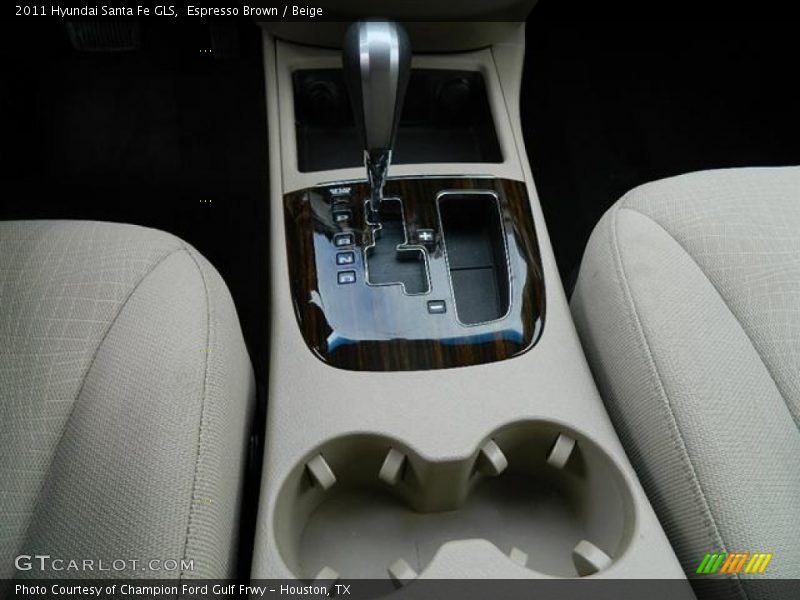 Espresso Brown / Beige 2011 Hyundai Santa Fe GLS