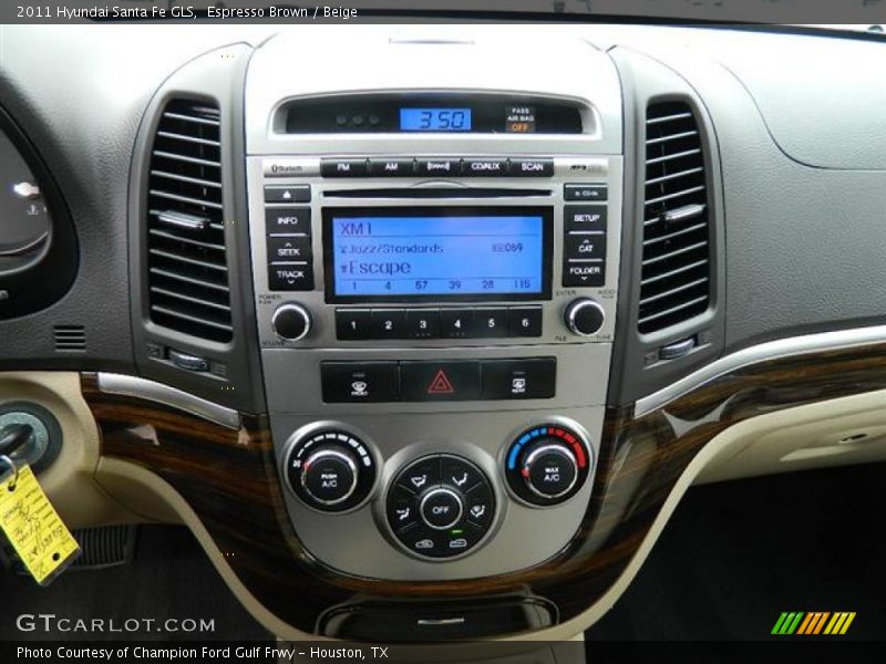 Espresso Brown / Beige 2011 Hyundai Santa Fe GLS