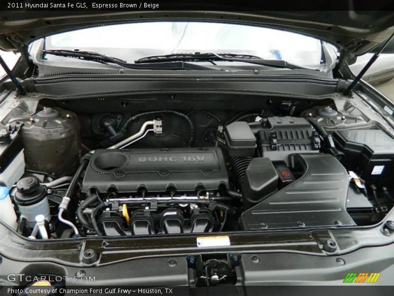 Espresso Brown / Beige 2011 Hyundai Santa Fe GLS