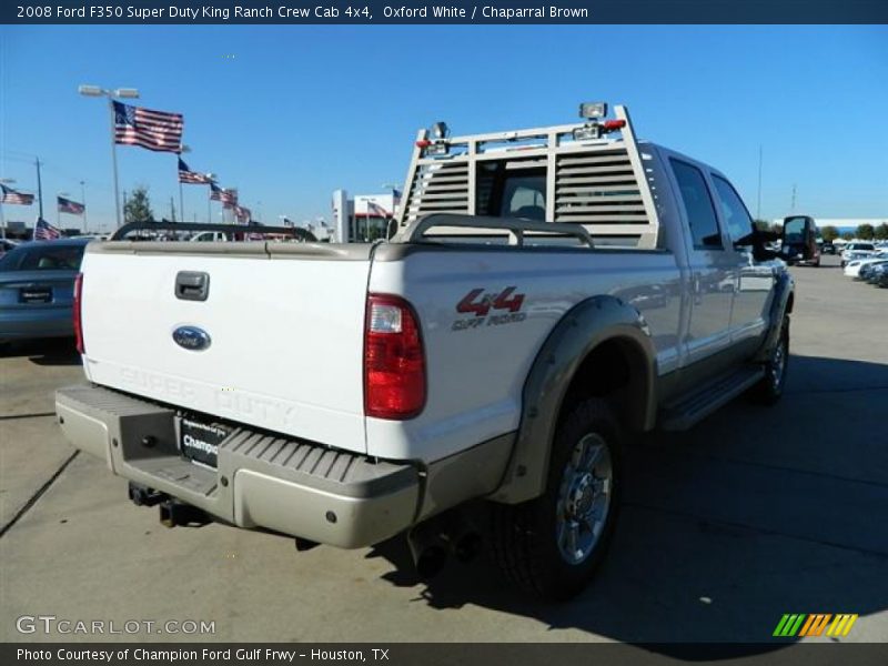 Oxford White / Chaparral Brown 2008 Ford F350 Super Duty King Ranch Crew Cab 4x4