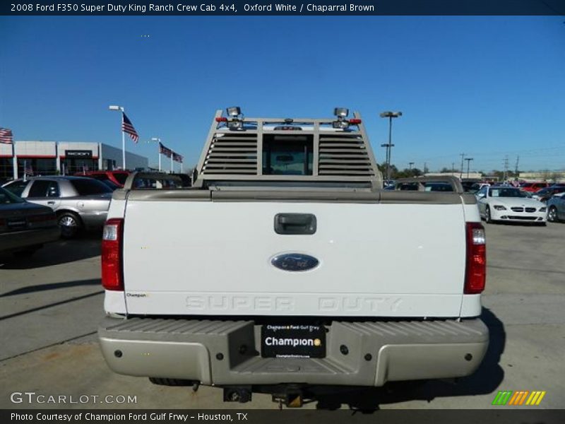 Oxford White / Chaparral Brown 2008 Ford F350 Super Duty King Ranch Crew Cab 4x4