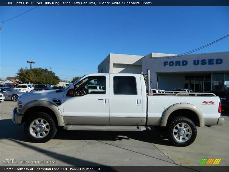 Oxford White / Chaparral Brown 2008 Ford F350 Super Duty King Ranch Crew Cab 4x4