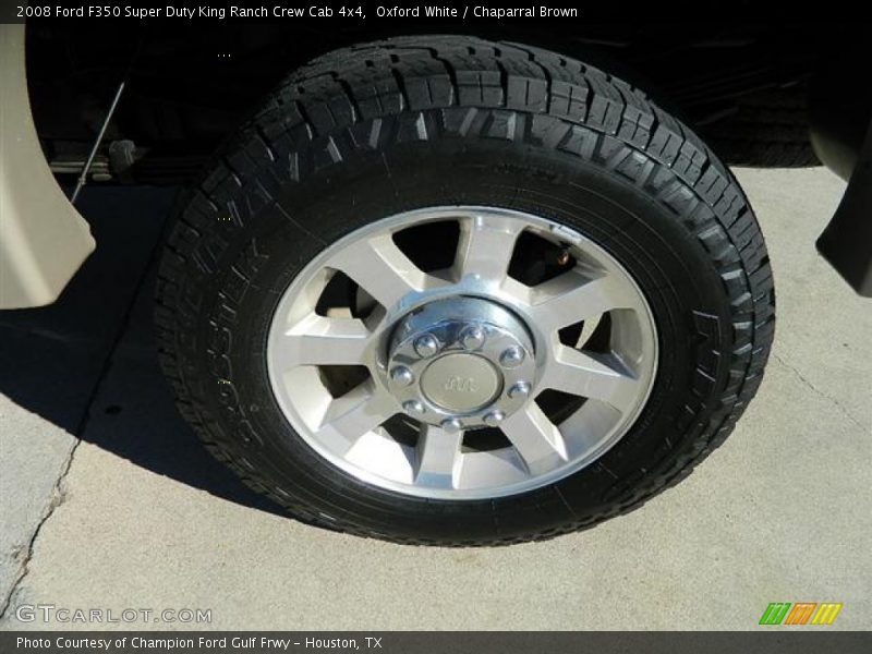 Oxford White / Chaparral Brown 2008 Ford F350 Super Duty King Ranch Crew Cab 4x4