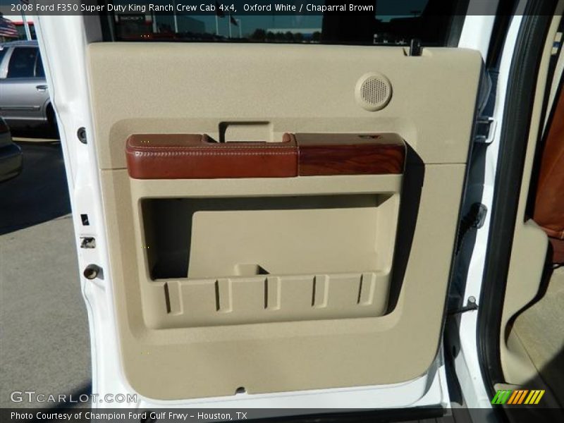 Oxford White / Chaparral Brown 2008 Ford F350 Super Duty King Ranch Crew Cab 4x4