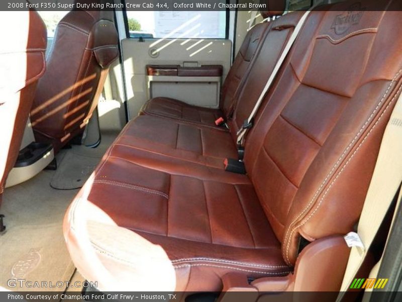 Oxford White / Chaparral Brown 2008 Ford F350 Super Duty King Ranch Crew Cab 4x4