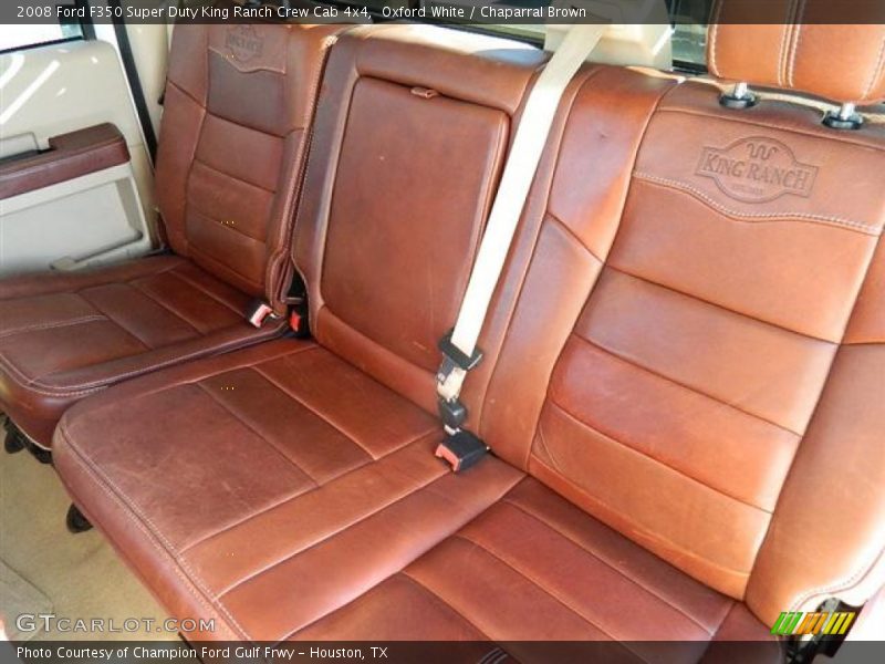 Oxford White / Chaparral Brown 2008 Ford F350 Super Duty King Ranch Crew Cab 4x4