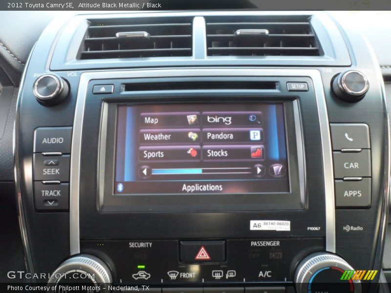 Attitude Black Metallic / Black 2012 Toyota Camry SE
