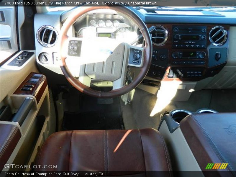Oxford White / Chaparral Brown 2008 Ford F350 Super Duty King Ranch Crew Cab 4x4