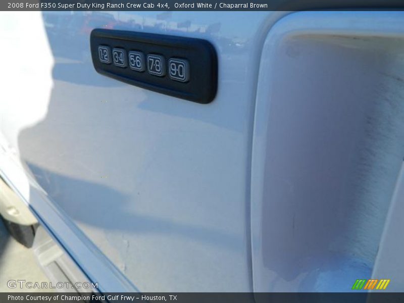 Oxford White / Chaparral Brown 2008 Ford F350 Super Duty King Ranch Crew Cab 4x4