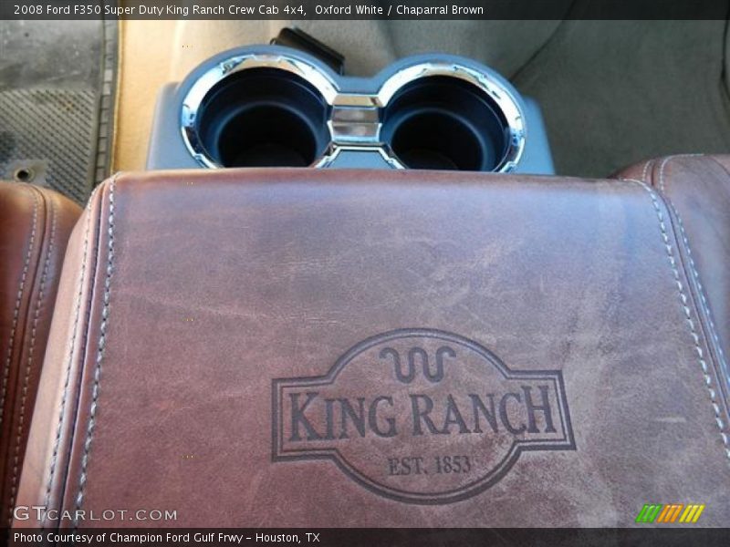 Oxford White / Chaparral Brown 2008 Ford F350 Super Duty King Ranch Crew Cab 4x4