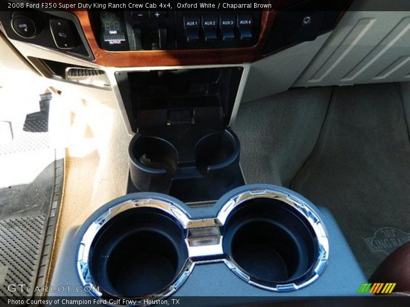 Oxford White / Chaparral Brown 2008 Ford F350 Super Duty King Ranch Crew Cab 4x4