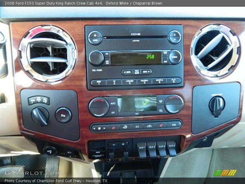 Oxford White / Chaparral Brown 2008 Ford F350 Super Duty King Ranch Crew Cab 4x4