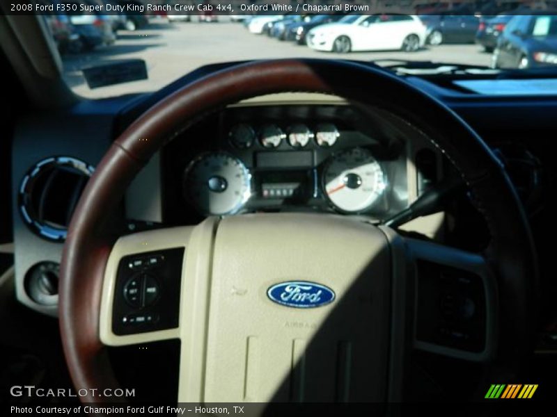 Oxford White / Chaparral Brown 2008 Ford F350 Super Duty King Ranch Crew Cab 4x4