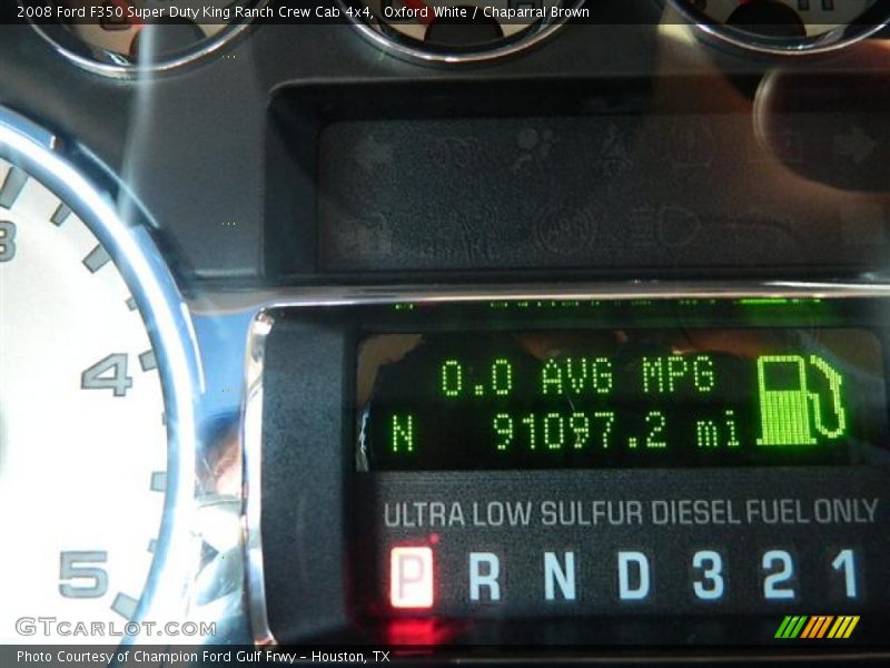 Oxford White / Chaparral Brown 2008 Ford F350 Super Duty King Ranch Crew Cab 4x4
