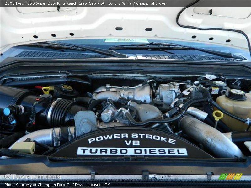 Oxford White / Chaparral Brown 2008 Ford F350 Super Duty King Ranch Crew Cab 4x4