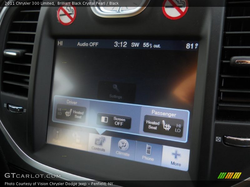 Brilliant Black Crystal Pearl / Black 2011 Chrysler 300 Limited