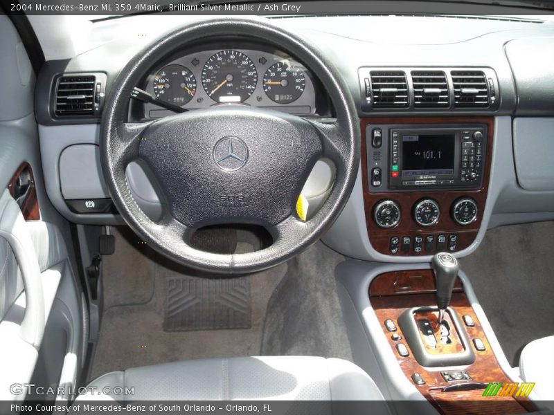 Brilliant Silver Metallic / Ash Grey 2004 Mercedes-Benz ML 350 4Matic