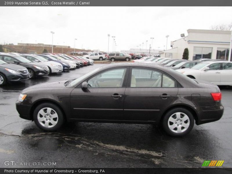 Cocoa Metallic / Camel 2009 Hyundai Sonata GLS