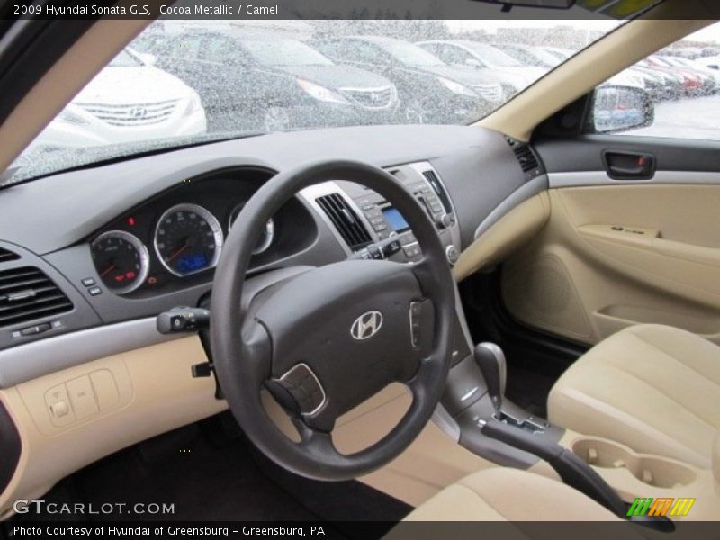 Cocoa Metallic / Camel 2009 Hyundai Sonata GLS