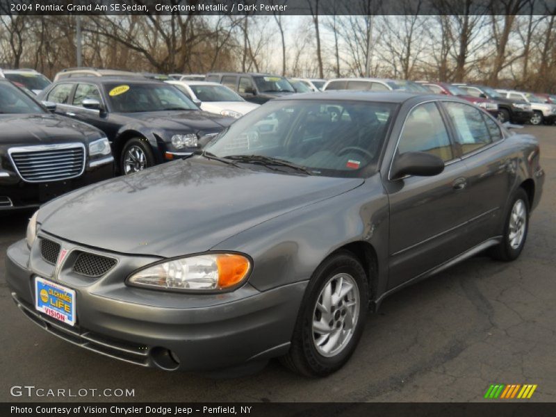 Greystone Metallic / Dark Pewter 2004 Pontiac Grand Am SE Sedan