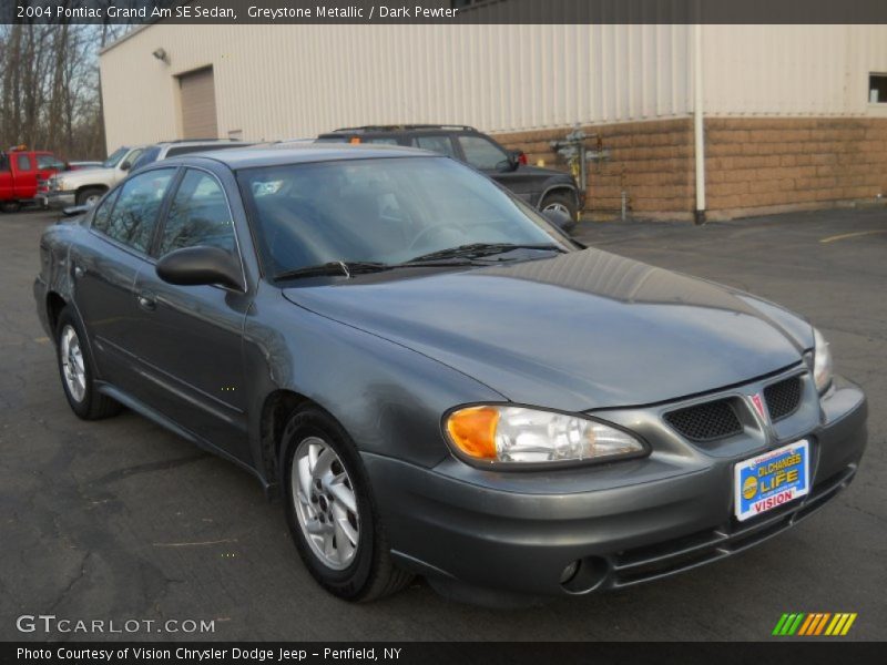 Greystone Metallic / Dark Pewter 2004 Pontiac Grand Am SE Sedan