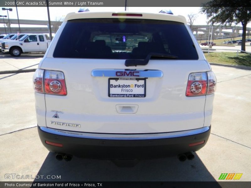 Summit White / Light Titanium 2008 GMC Acadia SLT